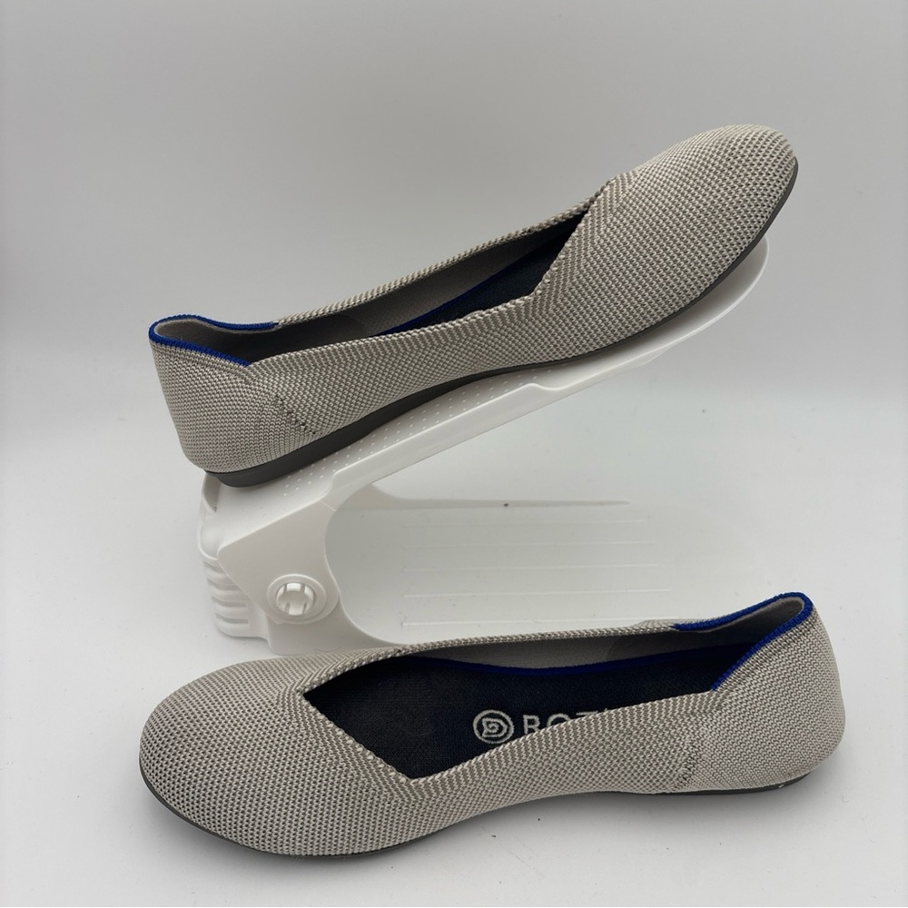 Rothy's Cream and‎ Blue Women's Flats